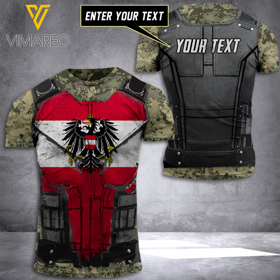 Austria CAMO CUSTOMIZE T SHIRT 3D PRINTED TMTL 124