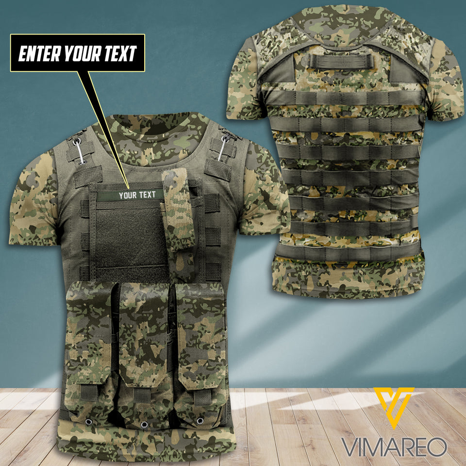 Austria CAMO CUSTOMIZE T SHIRT 3D PRINTED TL ARMOR
