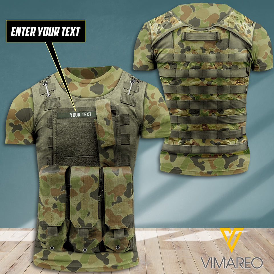 Austrialia CAMO CUSTOMIZE T SHIRT 3D PRINTED TL ARMOR