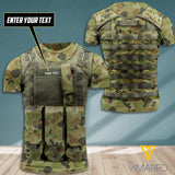 Austrialia CAMO CUSTOMIZE T SHIRT 3D PRINTED TL ARMOR