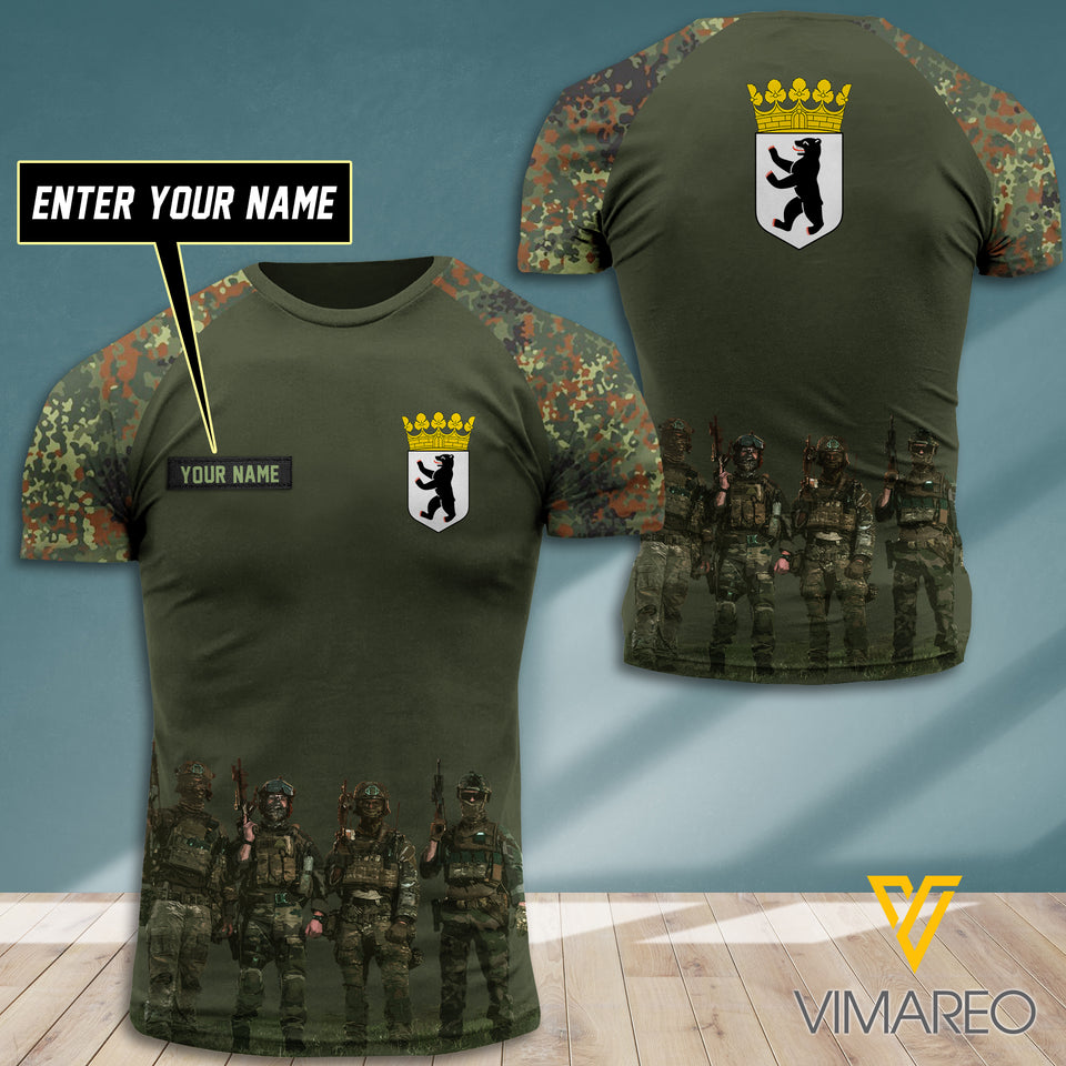 Berlin CAMO CUSTOMIZE T SHIRT 3D PRINTED army