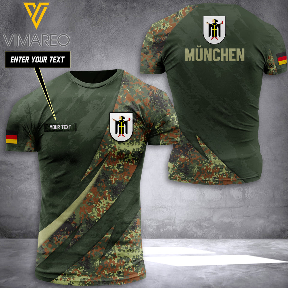 München CAMO CUSTOMIZE T SHIRT 3D PRINTED TL263