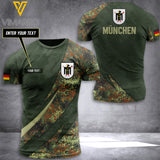 München CAMO CUSTOMIZE T SHIRT 3D PRINTED TL263