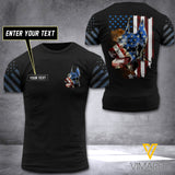 Doberman CUSTOMIZE T SHIRT 3D PRINTED TMT FLAG