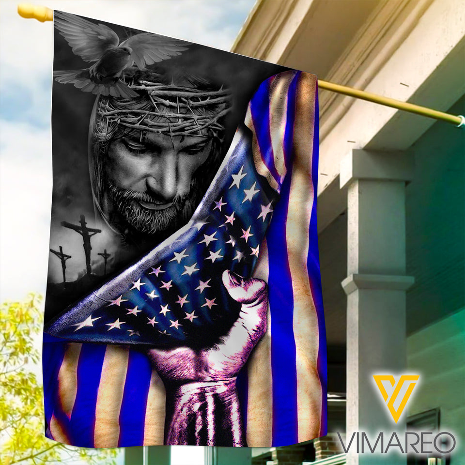 BLUE LINE Flag TMT JESUS