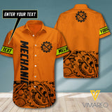 mechanic personalized  Mens SHIRT 3D PRINTED 715