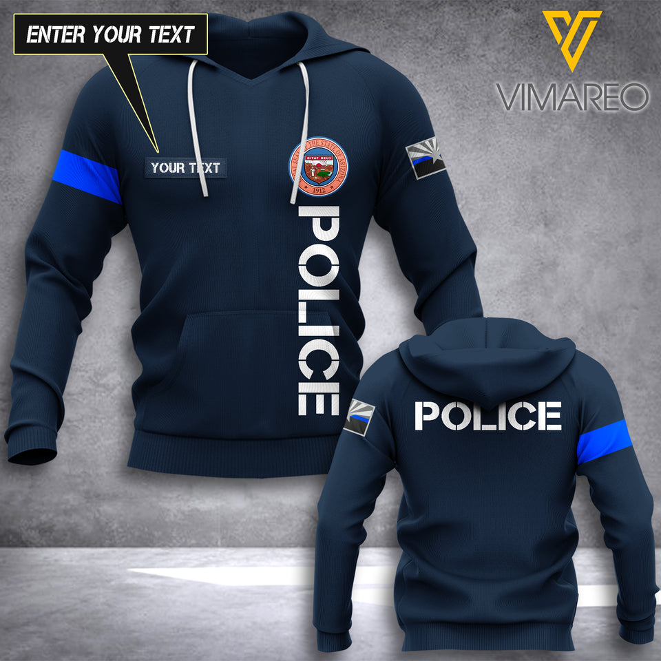 ArizoNA POLICE CUSTOMIZE T SHIRT/HOODIE 3D PRINTED TMT