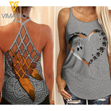 every child matters  Criss-Cross Open Back Camisole Tank Top