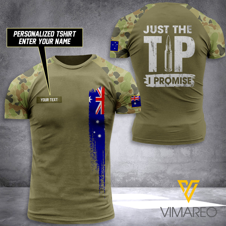 AUSTRALIA ARMY CUSTOMIZE T SHIRT 3D PRINTED TL93