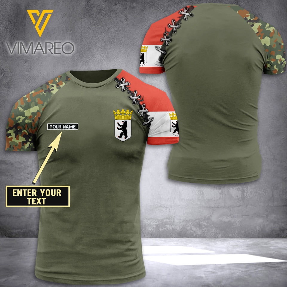 Berlin CUSTOMIZE T SHIRT 3D PRINTED ZAQ