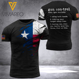 texas T SHIRT 3D PRINTED TL273 ZAKA