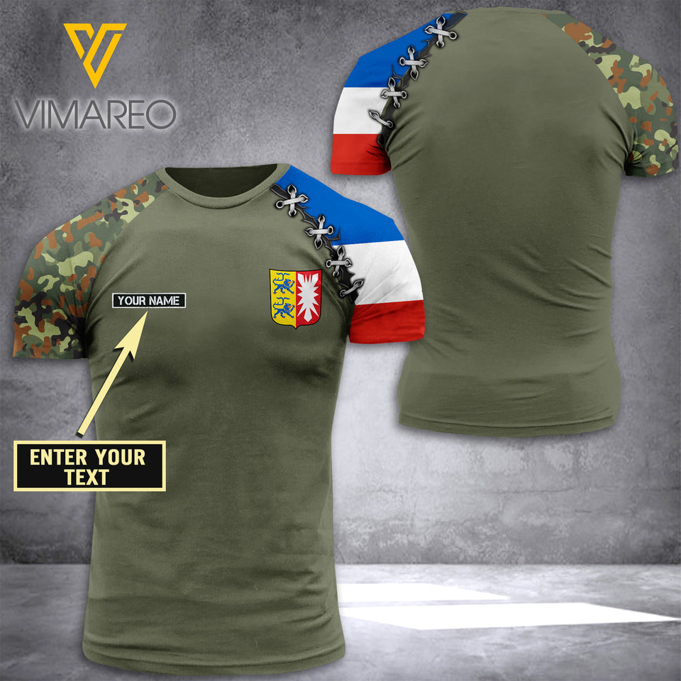 Schleswig-Holstein CUSTOMIZE T SHIRT 3D PRINTED ZAQ