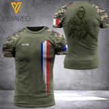 french SOLDIER  CUSTOMIZE T SHIRT 3D PRINTED TMTL74