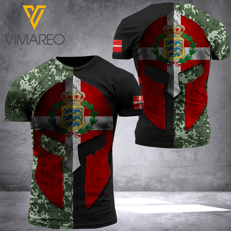 denmark soldier T SHIRT 3D PRINTED QTML74