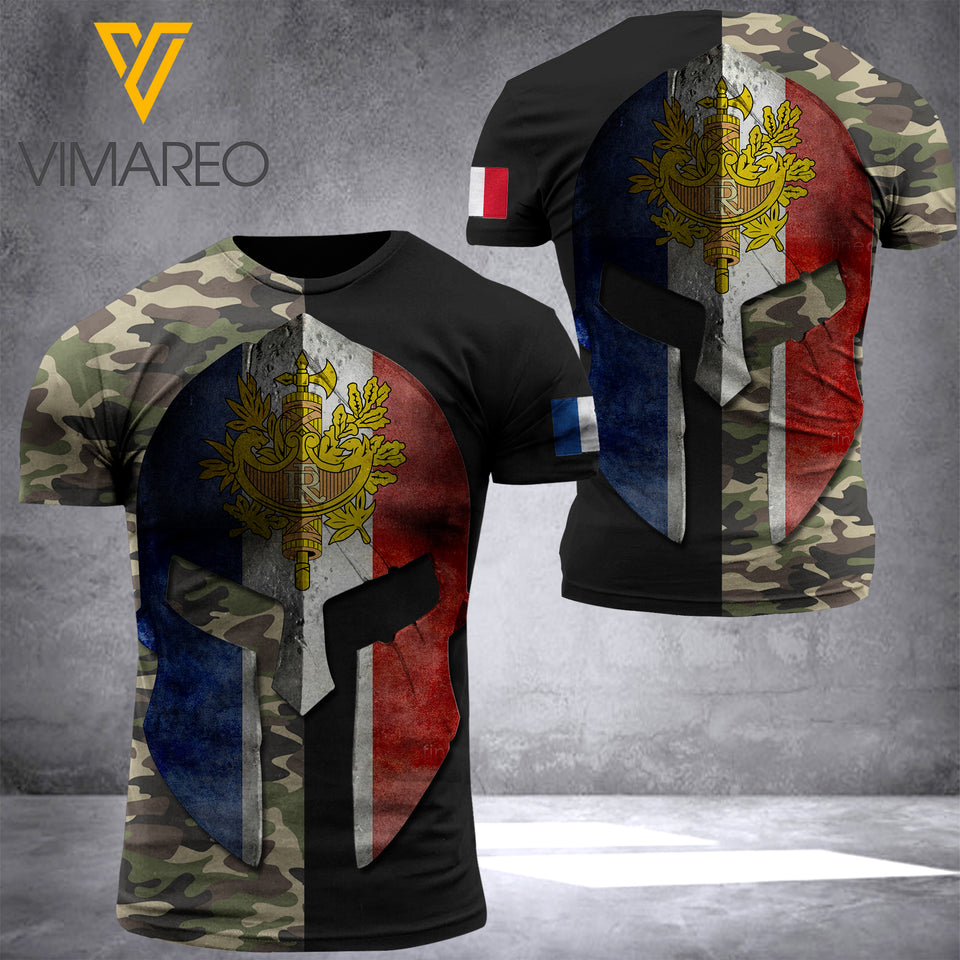 french soldier T SHIRT 3D PRINTED QTML74