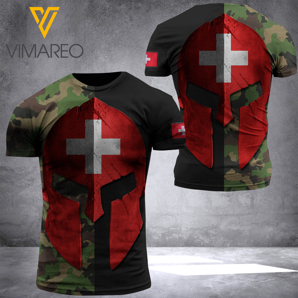 swiss soldier T SHIRT 3D PRINTED QTML74