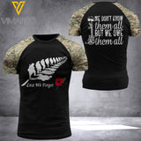 VETERAN T SHIRT 3D PRINTED TMTL DONT FORGET