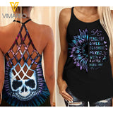 february GIRL Criss-Cross Open Back Camisole Tank Top SKSS