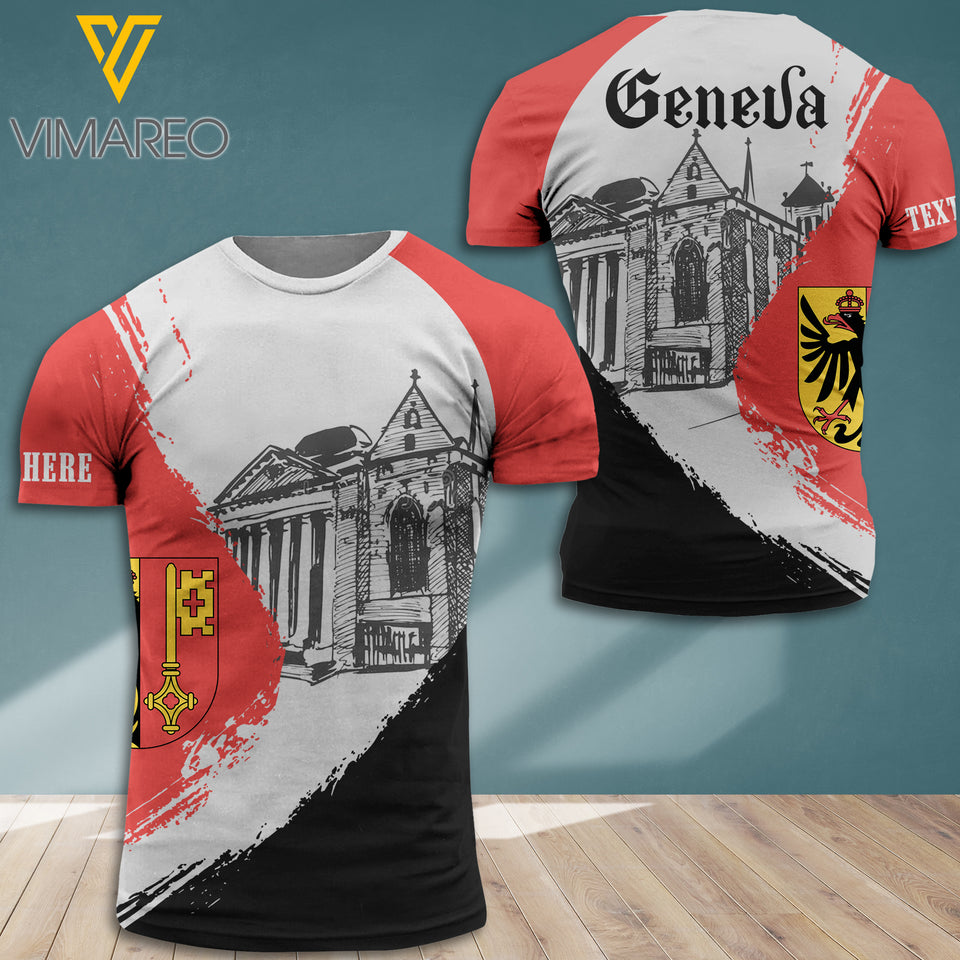 Geneva CUSTOMIZE T SHIRT 3D PRINTED 2966
