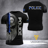 nevada BLUE LINE CAMO T SHIRT 3D PRINTED TMTL SPARR