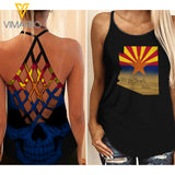 Arizona GIRL Criss-Cross Open Back Camisole Tank Top WTPP
