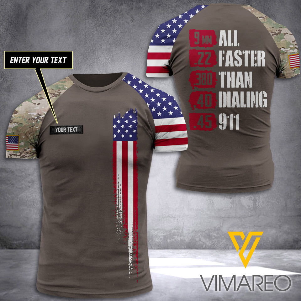 us CAMO CUSTOMIZE T SHIRT 3D PRINTED GUNLOVE