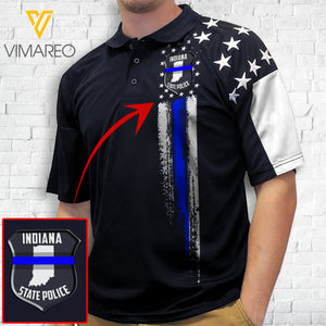 Indiana Police POLO SHIRT 3D PRINTED MAR-MA27