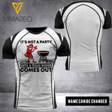 Personalized It's Not A Party Until A Texas Wiener Comes Out Tshirt Printed AUG-QH30