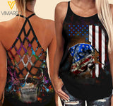 Boxer Criss-Cross Open Back Camisole Tank Top Z1303