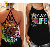 CNA LIFE CRISS-CROSS OPEN BACK CAMISOLE TANK TOP