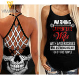 Carpenter's wife Cross Open Back Camisole Tank Top