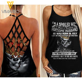July husband Criss-Cross Open Back Camisole Tank Top ZA3103