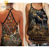 MOOSE HUNTING CRISS-CROSS OPEN BACK CAMISOLE TANK TOP