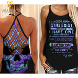 May Girl Criss-Cross Open Back Camisole Tank Top ZA2603