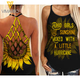 OHIO Girl Criss-Cross Open Back Camisole Tank Top 1903NGBA