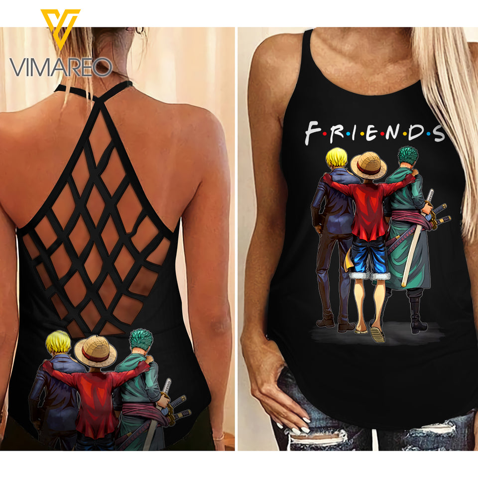 One Piece Criss-Cross Open Back Camisole Tank Top NEYQ13