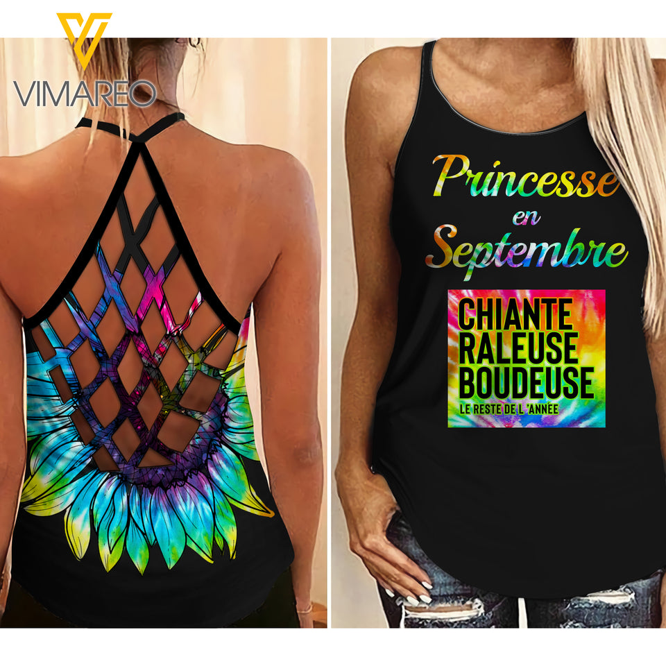 SEPTEMBRE  Girrl Criss-Cross Open Back Camisole Tank Top APR-MA06