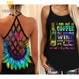 WINE girl Criss-Cross Open Back Camisole Tank Top 0504NGBA