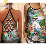 Labrador Retriever  Criss-Cross Open Back Camisole Tank Top YYTT