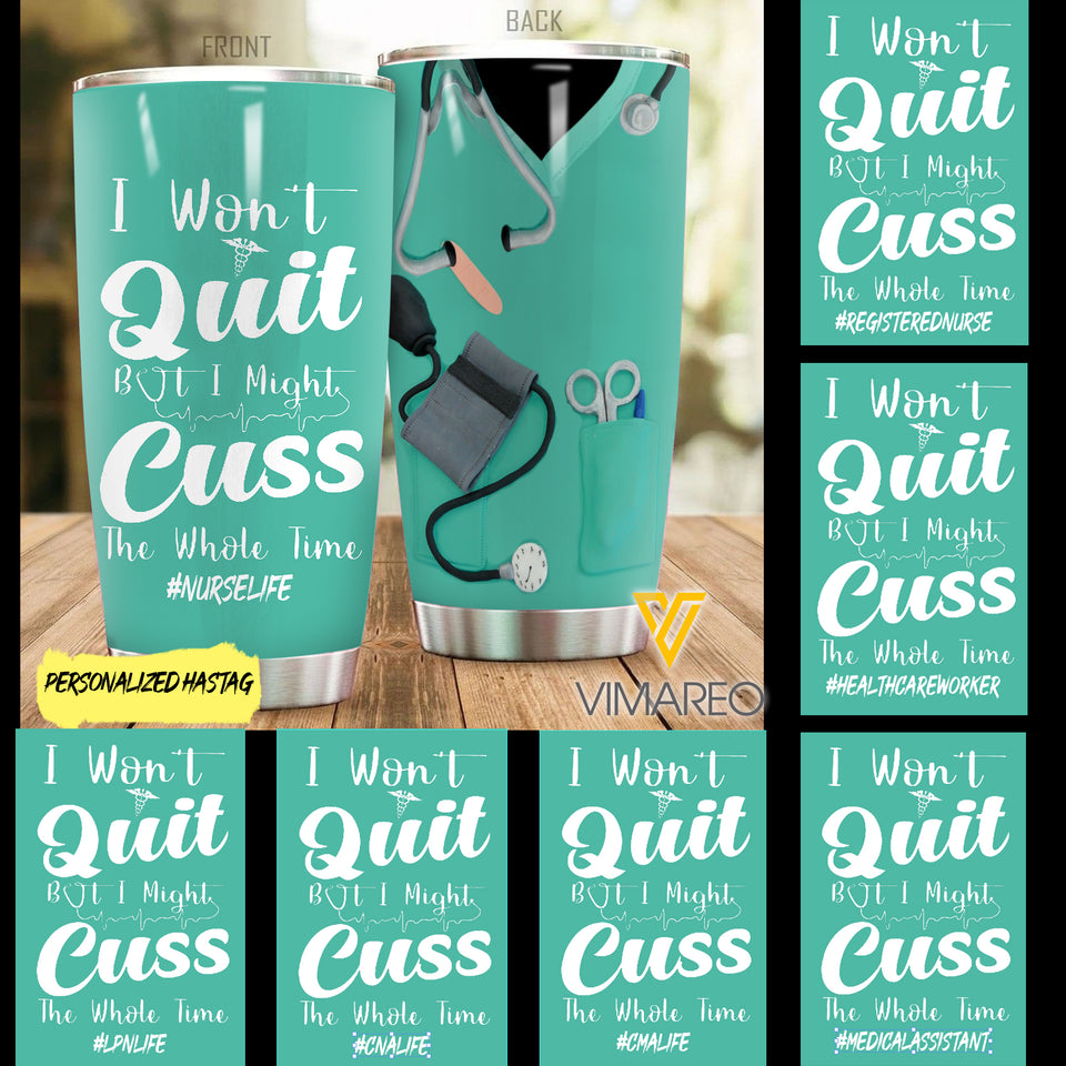 NURSE CUSTOMIZED TITLE TUMBLER