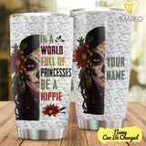 CUSTOMIZED HIPPIE GIRL TUMBLER