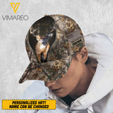 Personalized US Deer hunting Peaked Cap QTHQ03