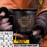 PERSONALIZED NAME STEEL MUG 12OZ 3D PRINTED QTVQ2303