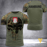 Hamburg Germany camo T SHIRT/HOODIE 3D PRINTED