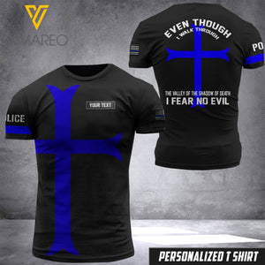 Customized Police 3D Printed Shirt