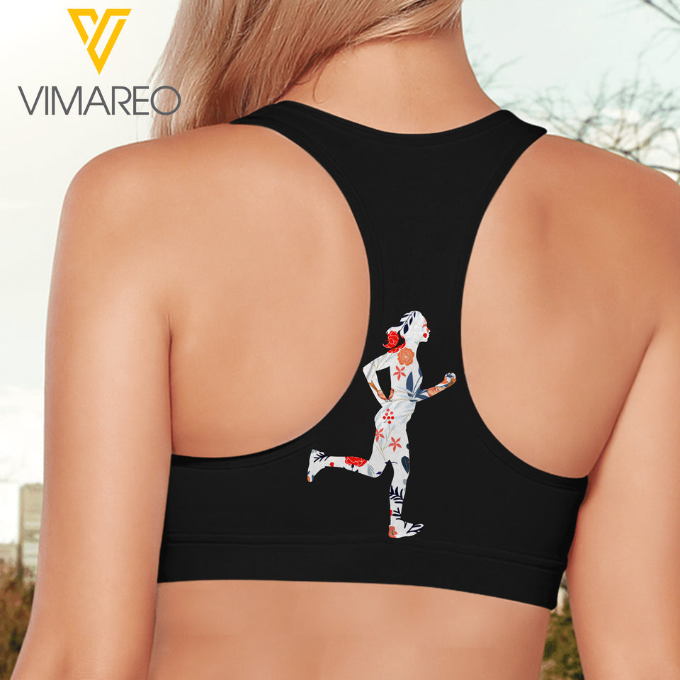 I won't quit Running 3D printed Sport bra