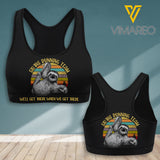Sloth running team 3D printed Sport bra