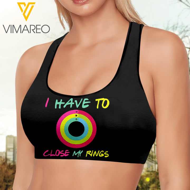Close my ring 3D printed Sport bra