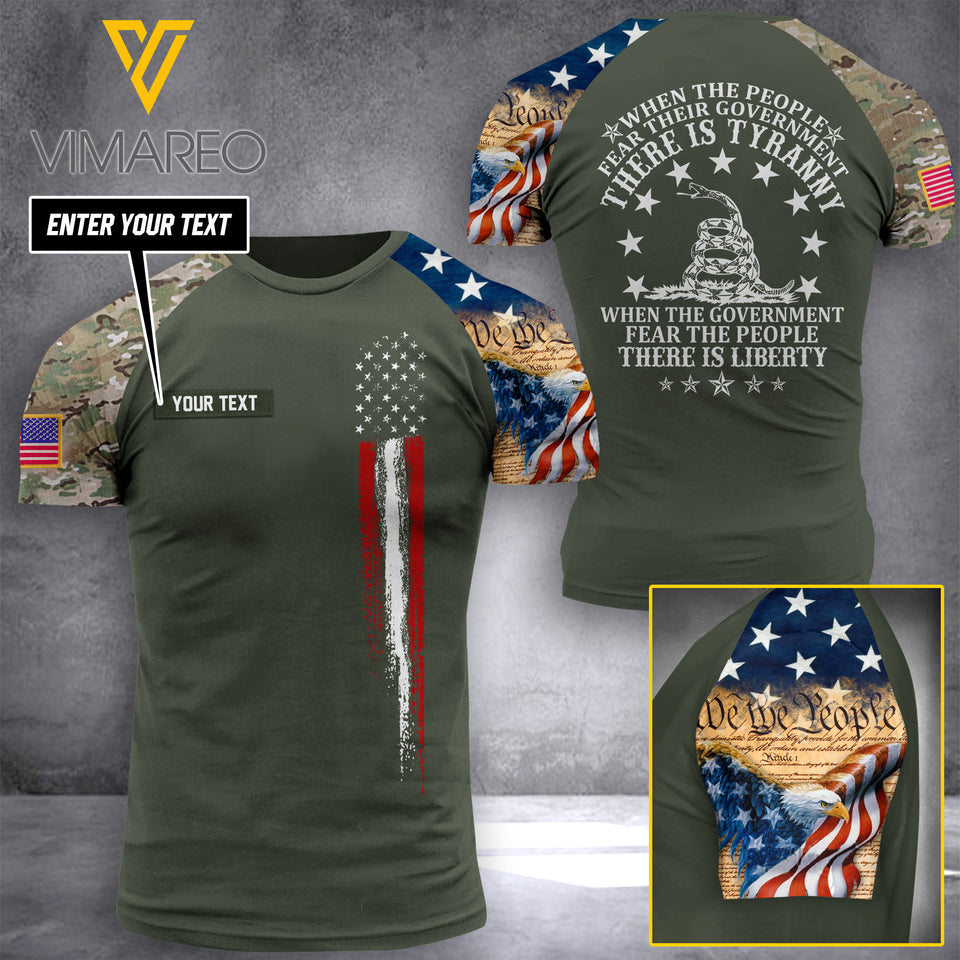 US WTP  CAMO CUSTOMIZE T SHIRT 3D PRINTED TS