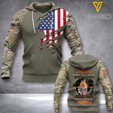 US army veterans-King TSHIRT/Hoodiel 3D PRINTED